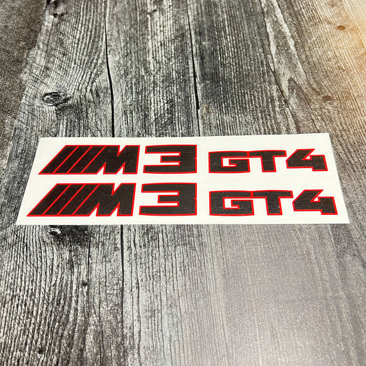 G80 M3 GT4 Grill Decals