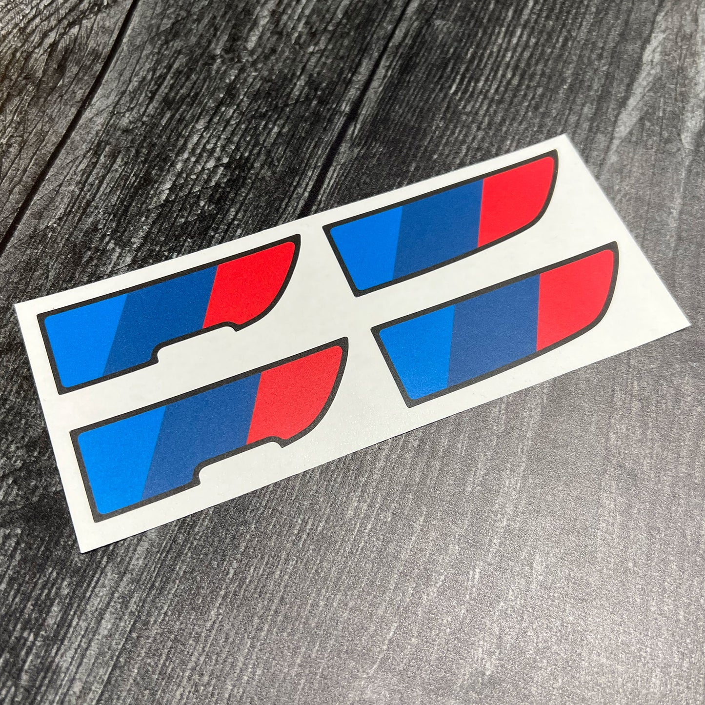 Tri-Color Motorsport Center Console Decals
