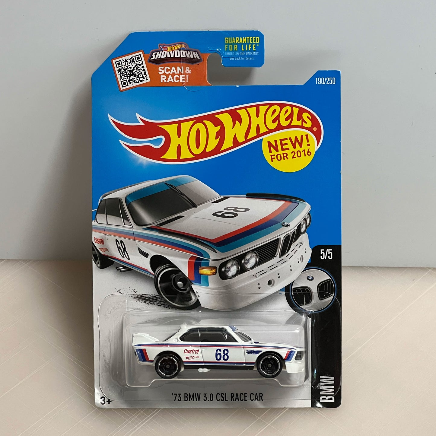 Hot Wheels '73 BMW 3.0 CSL Race Car (White)