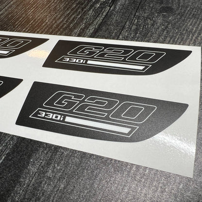 330i Center Console Decals