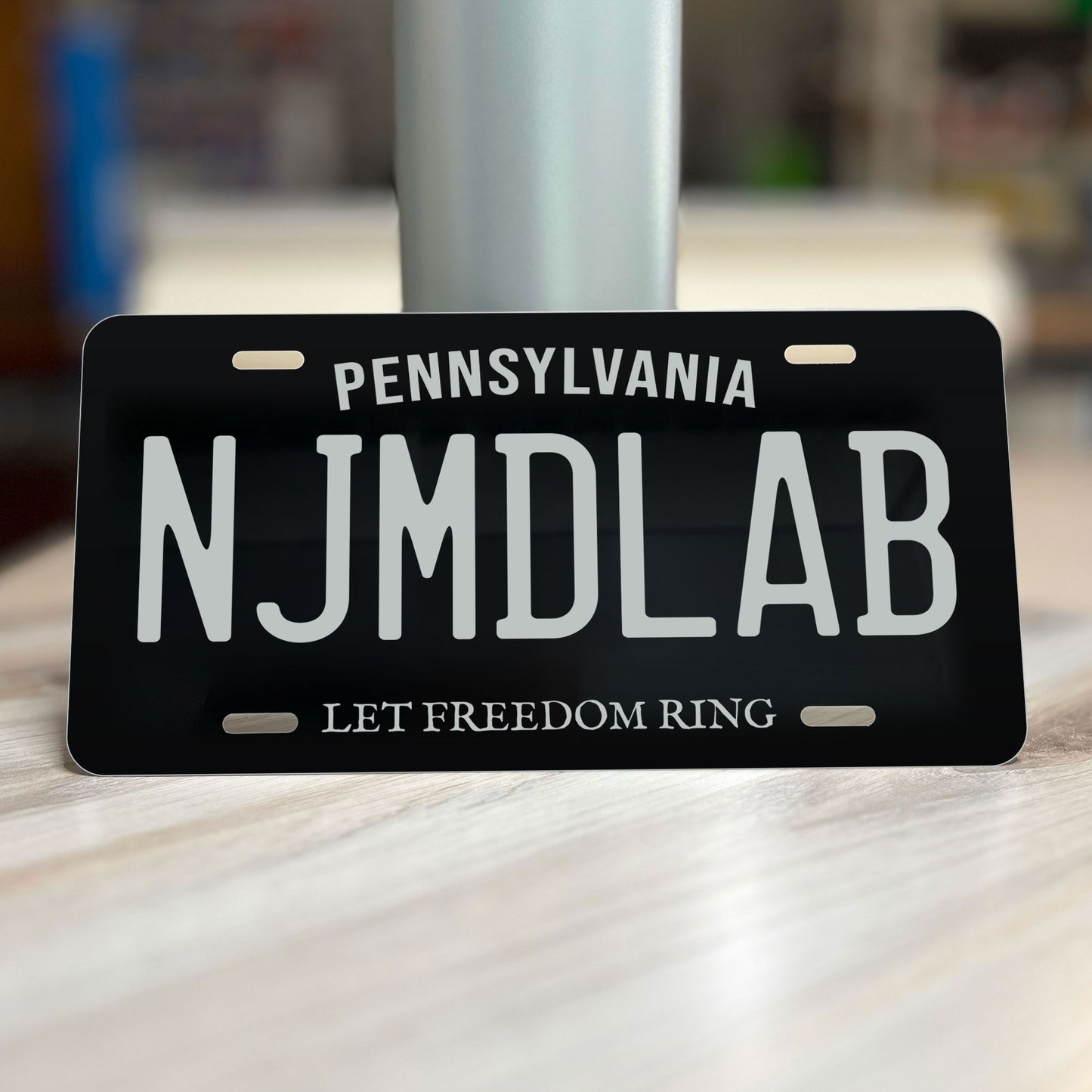 Pennsylvania Blackout License Plate