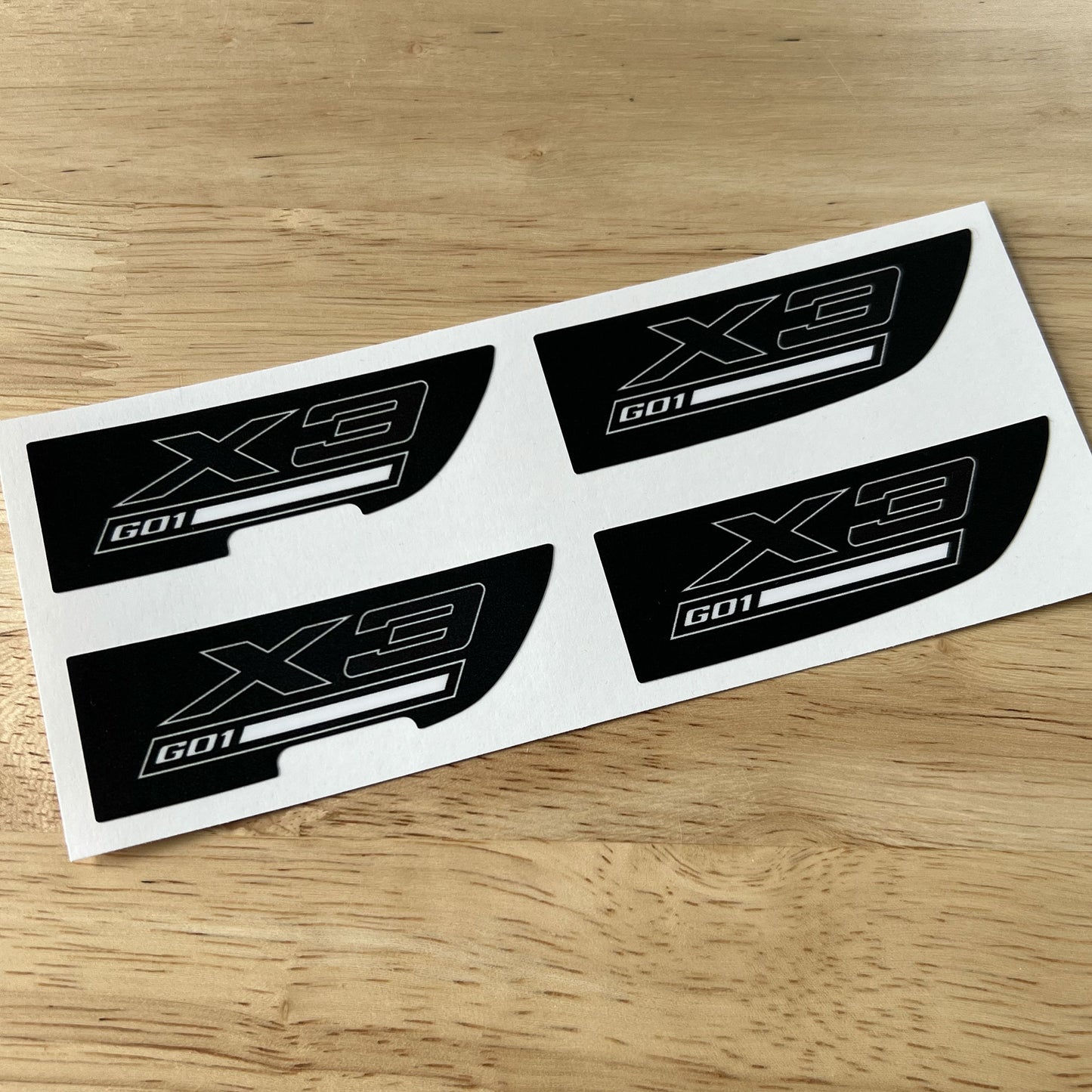 G01 X3 Center Console Decals