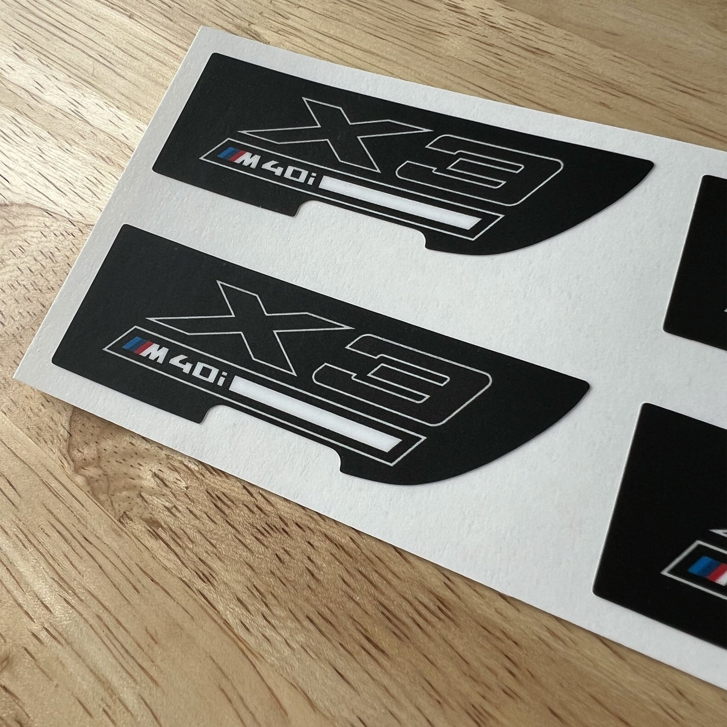 G01 X3 M40i Center Console Decals