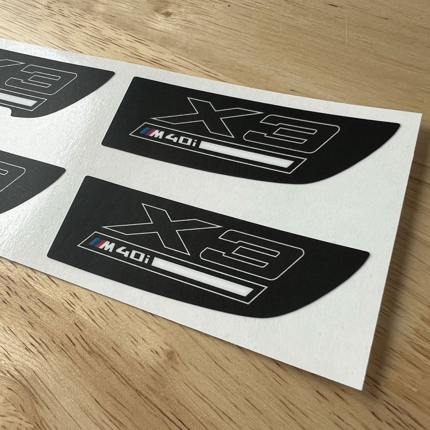 G01 X3 M40i Center Console Decals