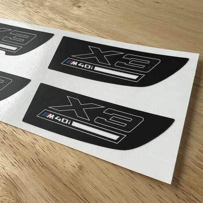 G01 X3 M40i Center Console Decals