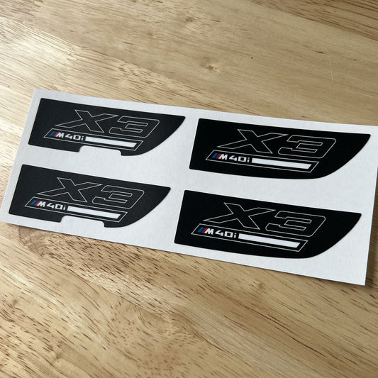 G01 X3 M40i Center Console Decals