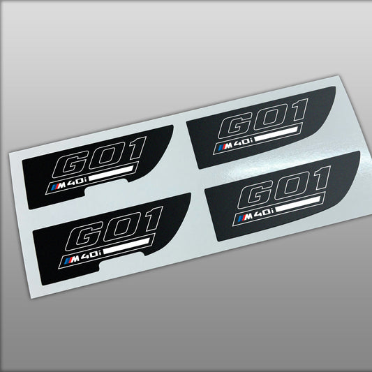 G01 X3 M40i Center Console Decals