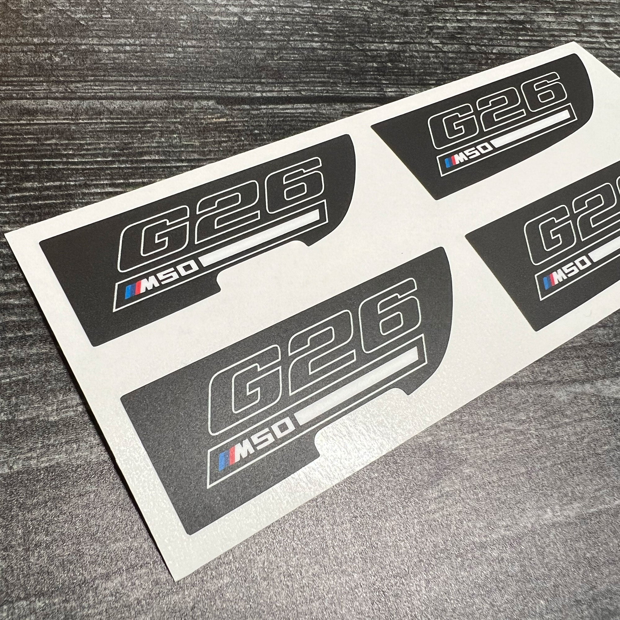 G26 i4 M50 Center Console Decals – NJM Design Lab