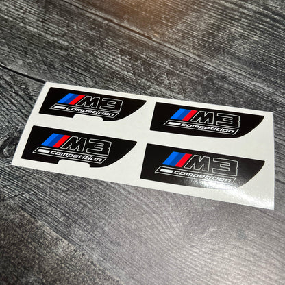 G80 M3 Competition Center Console Decals