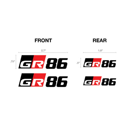 Toyota GR86 Caliper Decals