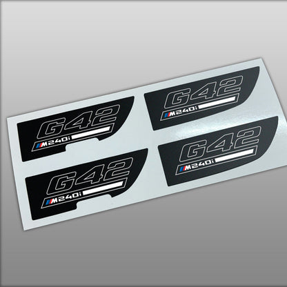 G42 M240i Center Console Decals
