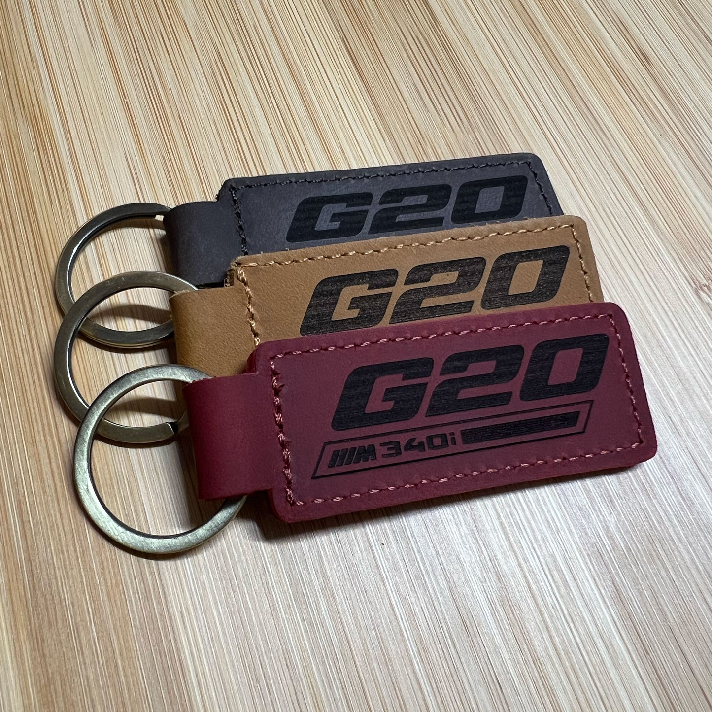 M340i Leather Keychain