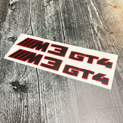 G80 M3 GT4 Grill Decals