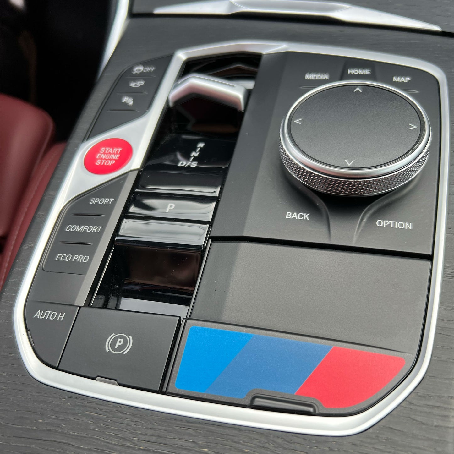 Tri-Color Motorsport Center Console Decals