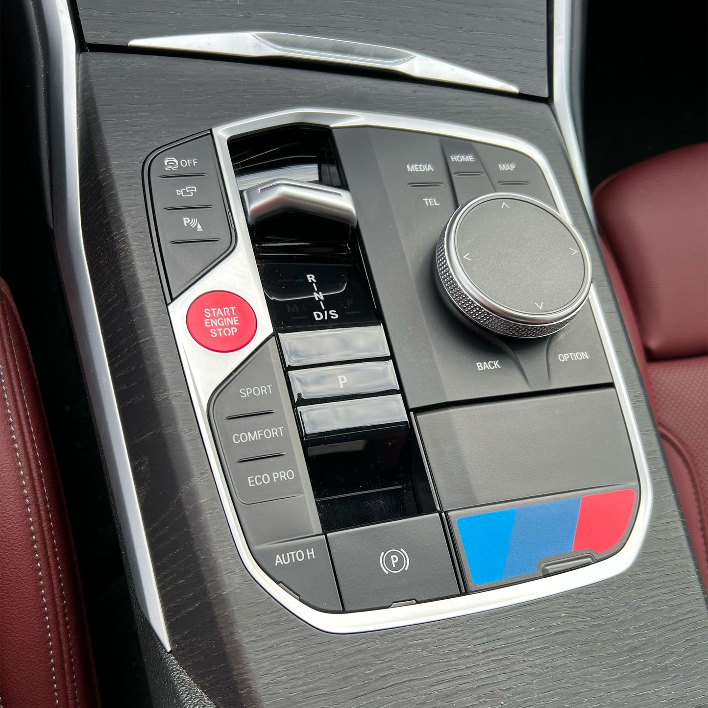 Tri-Color Motorsport Center Console Decals