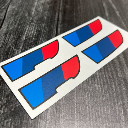 Tri-Color Motorsport Center Console Decals